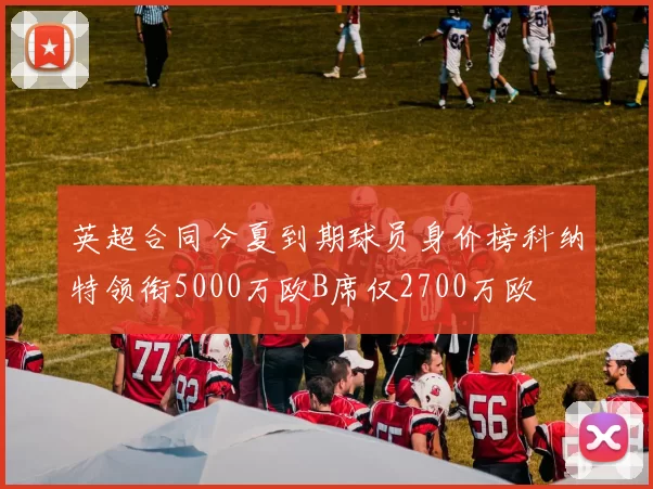 英超合同今夏到期球员身价榜科纳特领衔5000万欧B席仅2700万欧